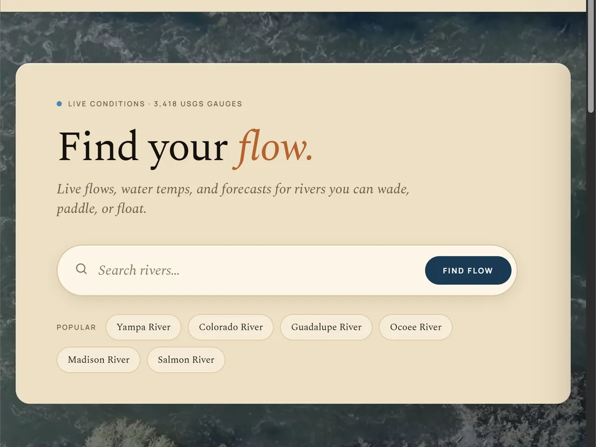 River Flow Co website